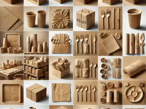 Servilletas biodegradables kraft