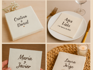 Servilletas de papel Personalizadas para Bodas